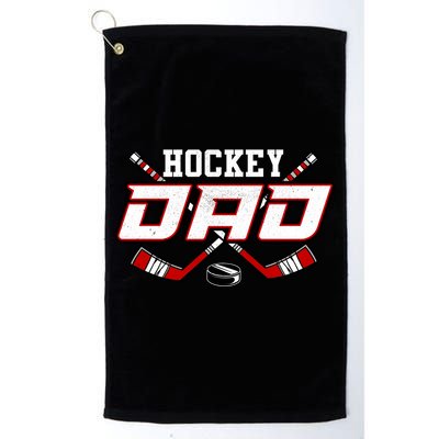 Hockey Dad Cool Gift Papa FatherS Day Vintage Gift Golf Towel