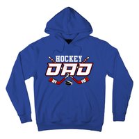 Hockey Dad Cool Gift Papa FatherS Day Vintage Gift Hoodie