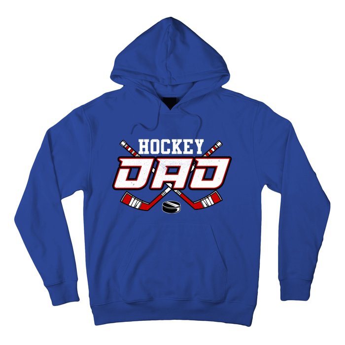 Hockey Dad Cool Gift Papa FatherS Day Vintage Gift Hoodie