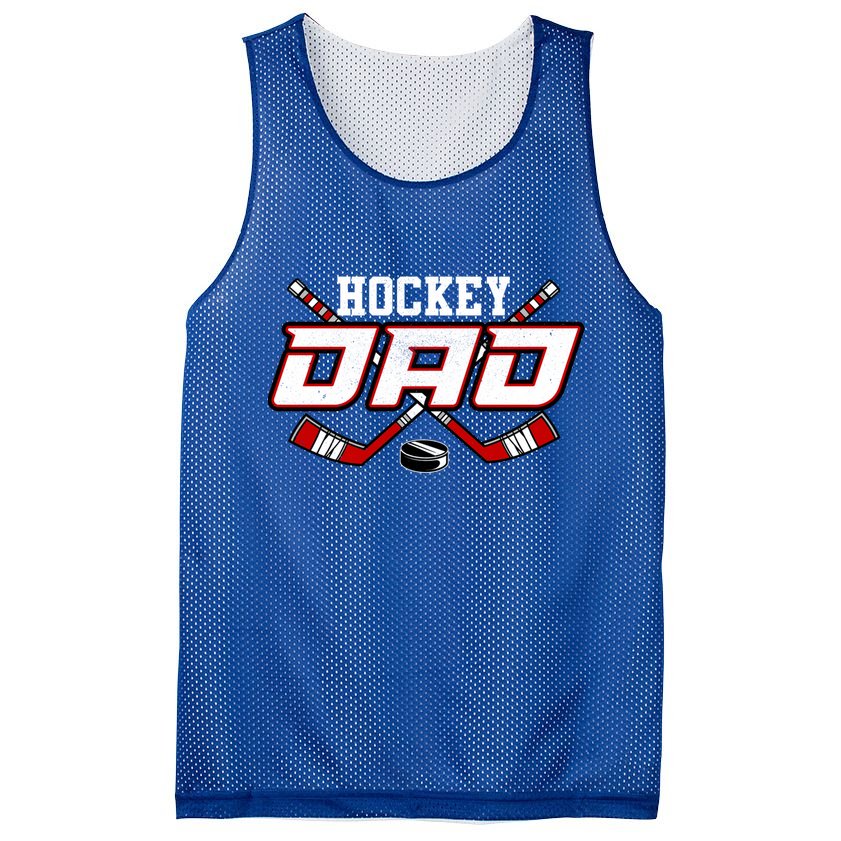 Hockey Dad Cool Gift Papa FatherS Day Vintage Gift Mesh Reversible Basketball Jersey Tank