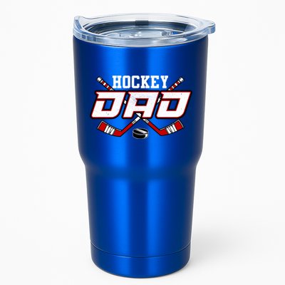Hockey Dad Cool Gift Papa FatherS Day Vintage Gift Tumbler