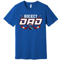 Hockey Dad Cool Gift Papa FatherS Day Vintage Gift Premium T-Shirt