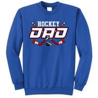 Hockey Dad Cool Gift Papa FatherS Day Vintage Gift Tall Sweatshirt