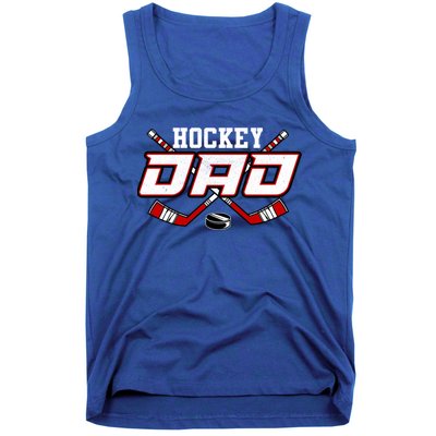 Hockey Dad Cool Gift Papa FatherS Day Vintage Gift Tank Top