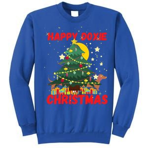 Happy Doxie Christmas Dachound Lovers Holiday Celebrations Cool Gift Tall Sweatshirt