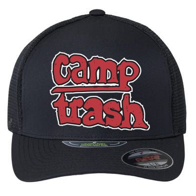 Hand Drawn Camp Trash Flexfit Unipanel Trucker Cap