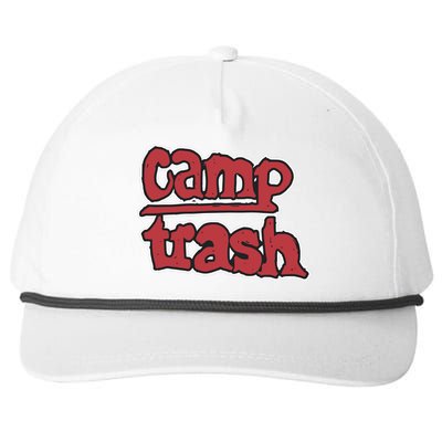 Hand Drawn Camp Trash Snapback Five-Panel Rope Hat