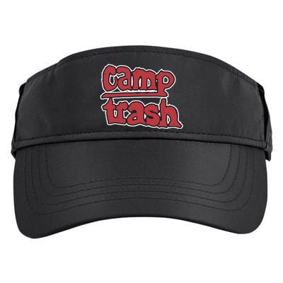 Hand Drawn Camp Trash Adult Drive Performance Visor