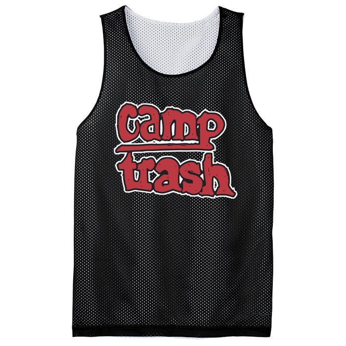 Hand Drawn Camp Trash Mesh Reversible Basketball Jersey Tank