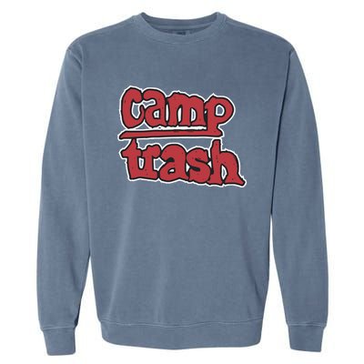 Hand Drawn Camp Trash Garment-Dyed Sweatshirt