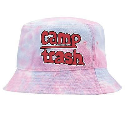 Hand Drawn Camp Trash Tie-Dyed Bucket Hat