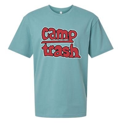 Hand Drawn Camp Trash Sueded Cloud Jersey T-Shirt