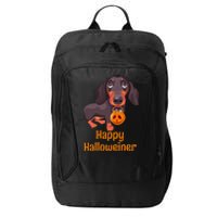 Halloween Dachshund Costume For Happy Halloweiner City Backpack