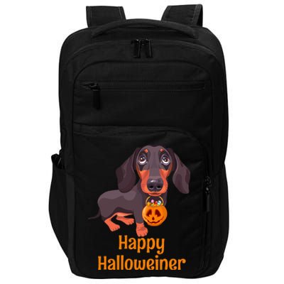 Halloween Dachshund Costume For Happy Halloweiner Impact Tech Backpack