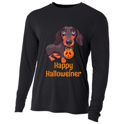 Halloween Dachshund Costume For Happy Halloweiner Cooling Performance Long Sleeve Crew