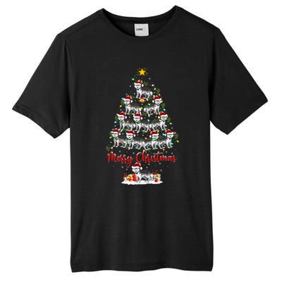 Husky Dog Christmas Tree Lights Funny Husky Xmas Gift Tall Fusion ChromaSoft Performance T-Shirt