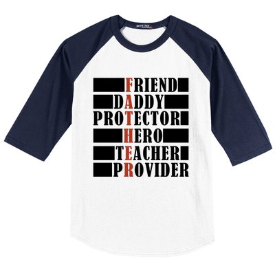 Hero Daddy Celebrating FatherS Day Baseball Sleeve Shirt