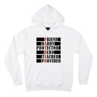 Hero Daddy Celebrating FatherS Day Hoodie