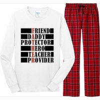 Hero Daddy Celebrating FatherS Day Long Sleeve Pajama Set