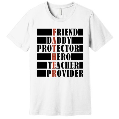 Hero Daddy Celebrating FatherS Day Premium T-Shirt