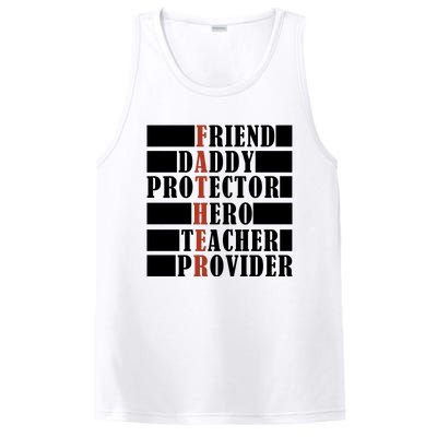 Hero Daddy Celebrating FatherS Day PosiCharge Competitor Tank