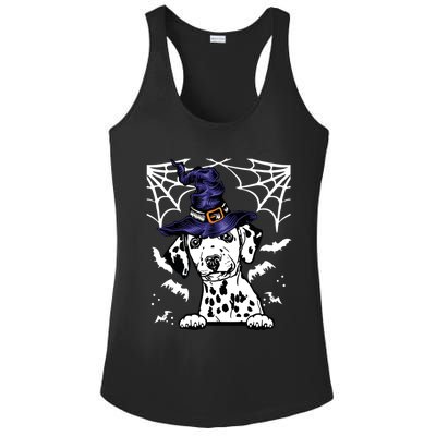 Halloween Dog Costume Design Spooky Dalmatian Gift Ladies PosiCharge Competitor Racerback Tank