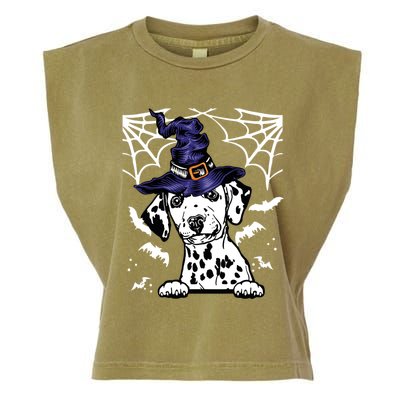 Halloween Dog Costume Design Spooky Dalmatian Gift Garment-Dyed Women's Muscle Tee