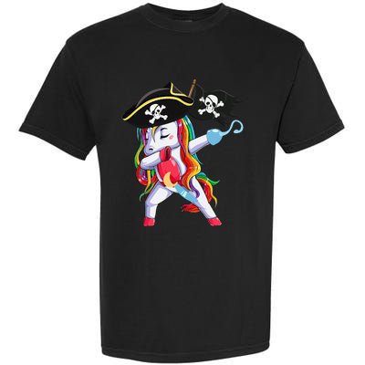 Halloween Dabbing Cute Pirate Unicorn Garment-Dyed Heavyweight T-Shirt