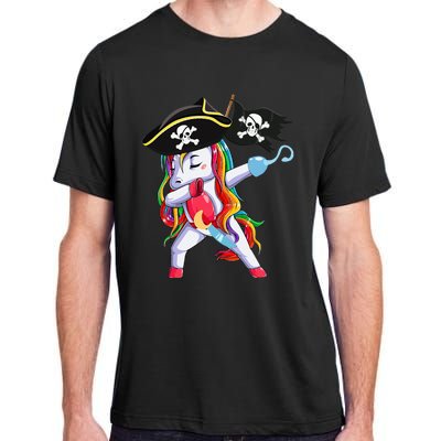 Halloween Dabbing Cute Pirate Unicorn Adult ChromaSoft Performance T-Shirt