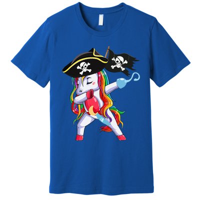 Halloween Dabbing Cute Pirate Unicorn Premium T-Shirt