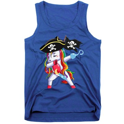 Halloween Dabbing Cute Pirate Unicorn Tank Top