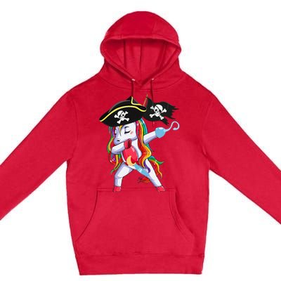 Halloween Dabbing Cute Pirate Unicorn Premium Pullover Hoodie