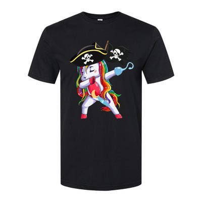 Halloween Dabbing Cute Pirate Unicorn Softstyle CVC T-Shirt