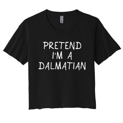 Halloween Dalmatian Costume Dalmation Women's Crop Top Tee