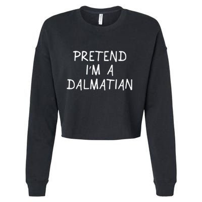Halloween Dalmatian Costume Dalmation Cropped Pullover Crew