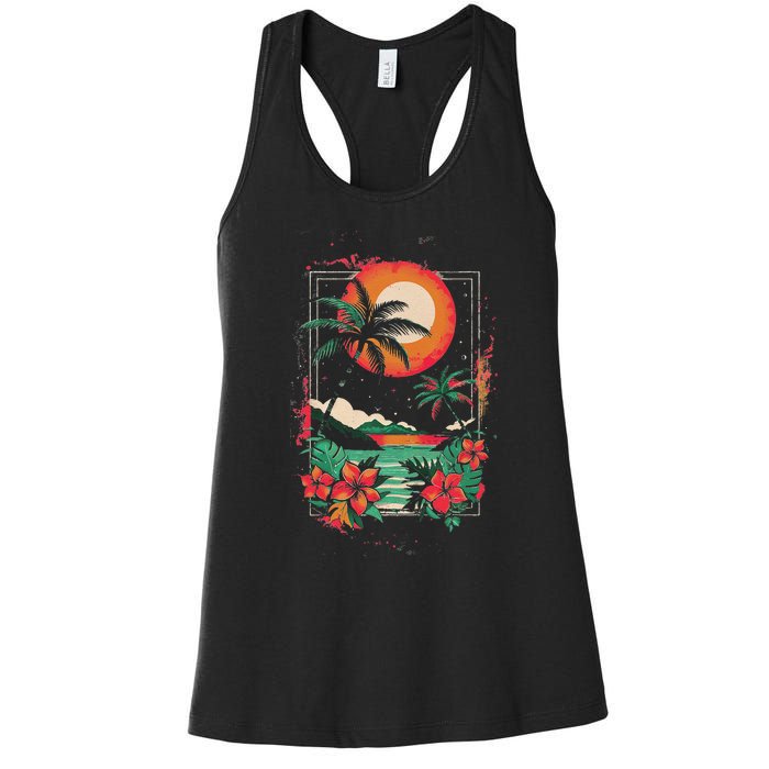 Hawaiian Design Cool Women's Racerback Tank