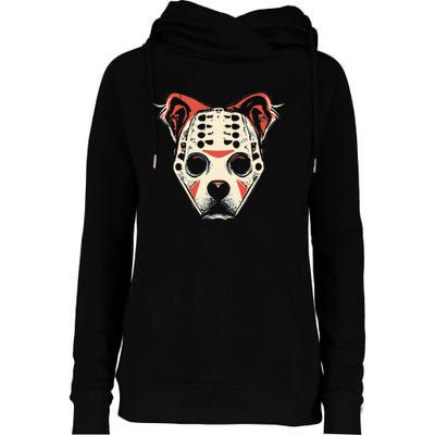 Halloween Dog Costume CHI CHI CHI AH AH AH RUF RUF RUF Womens Funnel Neck Pullover Hood