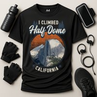 Half Dome Climbers Tees I Climbed Half Dome California Cooling Performance Crew T-Shirt