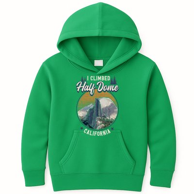 Half Dome Climbers Tees I Climbed Half Dome California Kids Hoodie