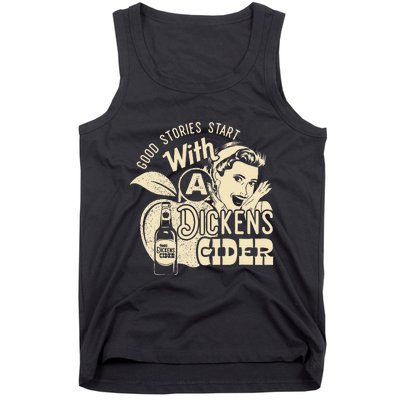 Hard Dickens Cider Girl Whiskey And Beer Apple Humor Tank Top