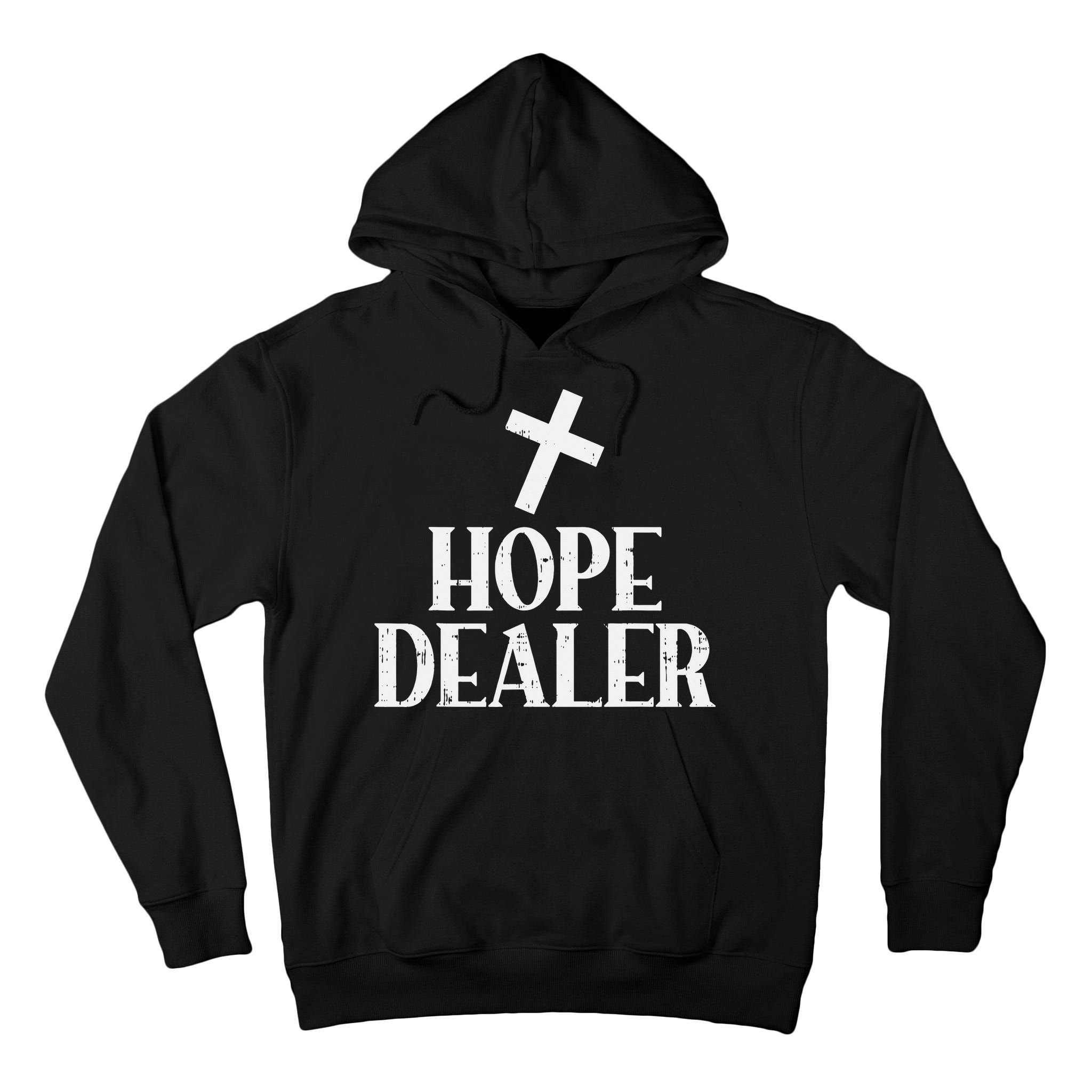 Hope Dealer Cross God Jesus Faith Religious Christian Gift Tall Hoodie