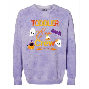 Halloween Daycare Cute Boo Crew Teacher Colorblast Crewneck Sweatshirt