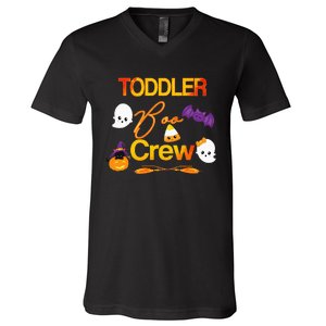 Halloween Daycare Cute Boo Crew Teacher V-Neck T-Shirt