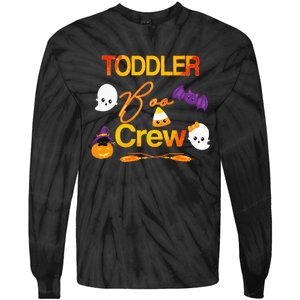 Halloween Daycare Cute Boo Crew Teacher Tie-Dye Long Sleeve Shirt