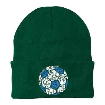 Happy Dot Day 2024 Polka Dot Soccer Ball Lover Knit Cap Winter Beanie