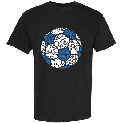 Happy Dot Day 2024 Polka Dot Soccer Ball Lover Garment-Dyed Heavyweight T-Shirt