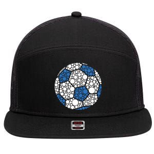 Happy Dot Day 2024 Polka Dot Soccer Ball Lover 7 Panel Mesh Trucker Snapback Hat