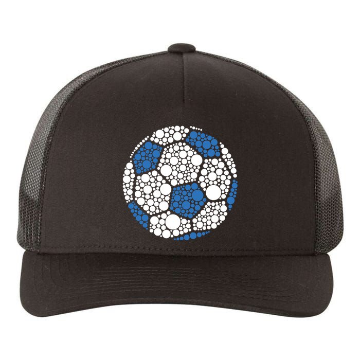 Happy Dot Day 2024 Polka Dot Soccer Ball Lover Yupoong Adult 5-Panel Trucker Hat