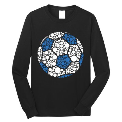 Happy Dot Day 2024 Polka Dot Soccer Ball Lover Long Sleeve Shirt