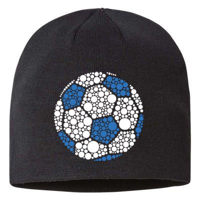 Happy Dot Day 2024 Polka Dot Soccer Ball Lover Sustainable Beanie